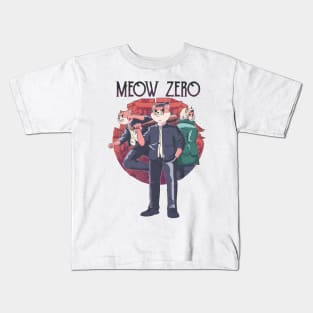 Meow zero the real fighter Kids T-Shirt